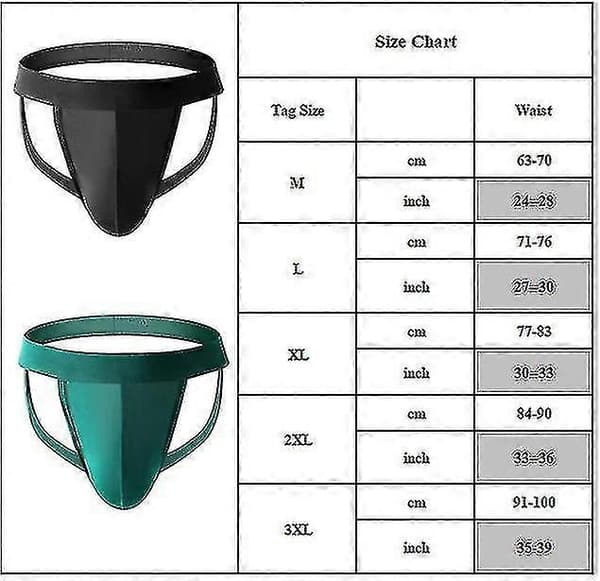 Herre Jockstrap Undertøy Brief Truser Green XL