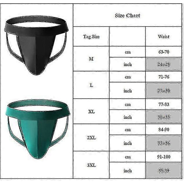 Miesten Jockstrap Alushousut Briefit Stringit Grey M