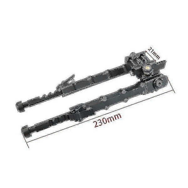 Aluminiumlegering V9 Stativ i ett stycke Justerbart Bipod Ställ Fäste Svart