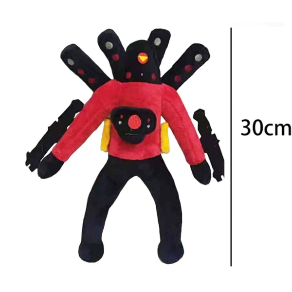 Skibidi Toalett Plysch 30cm Anime Plyschleksak Gosedjur Mjuka Roliga Plysch Barn Jul Födelsedagspresenter Docka Sky Blue