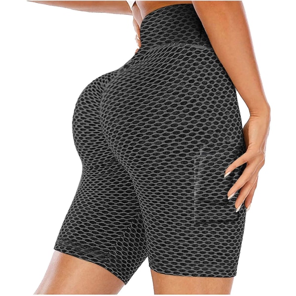 Tflycq Träningsleggings för Kvinnor Fitness Sport Löparfickor Leggings Yogabyxor Gray S