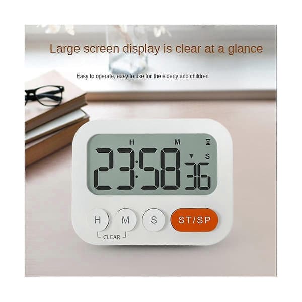 Kökstimer Magnetisk LED Digital Timer Tidspåminnare För Stoppur Dusch Studieräknare