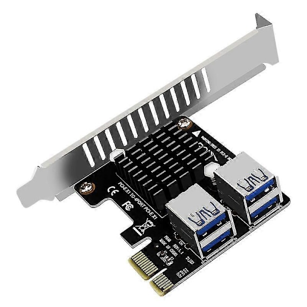 Pci-e Udvidelseskort Desktop Pci-e 1x Til 4-port Pcie Asm1184e Fuldhøjde Udvidelseskort Til Bitcoi