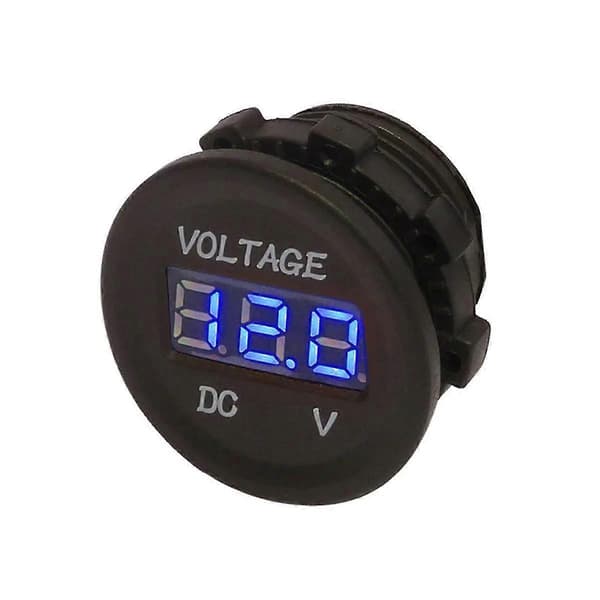 DC 12V LED Panel Digital Voltmeter Display Voltmeter Til Båd Marine Køretøj Motorcykel Lastbil A