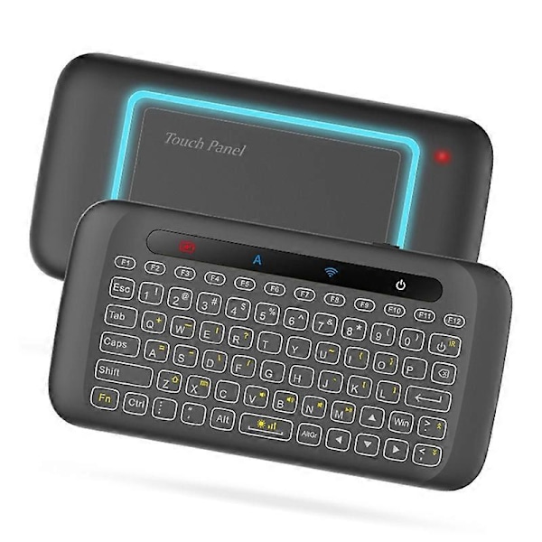 H20 Universal Mini Baggrundsbelyst Touchpad Tastatur Trådløs Luftmus Controller
