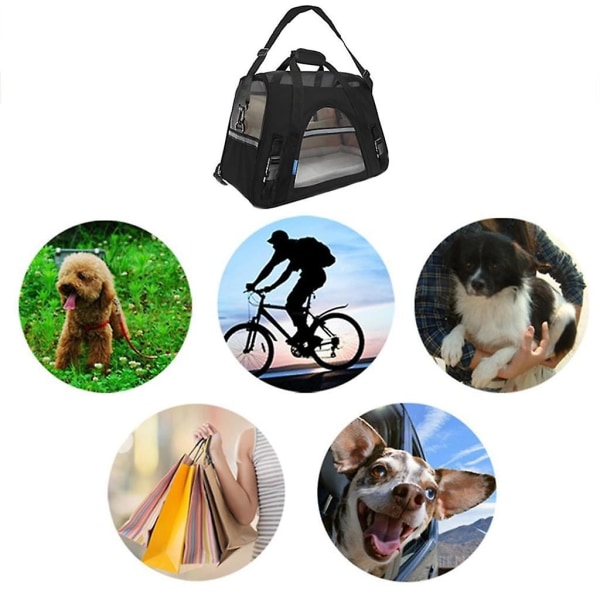Husdjurstransportväska för hundar & katter Comfort Transportbox Mjuk resväska för husdjur