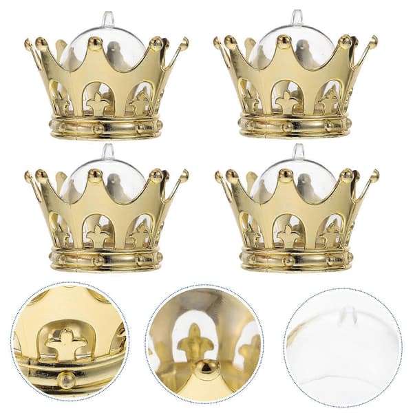 1 Set 12 st Ihåliga Krona Bröllop Godisaskar Godisförvaringsaskar Förpackningsfodral