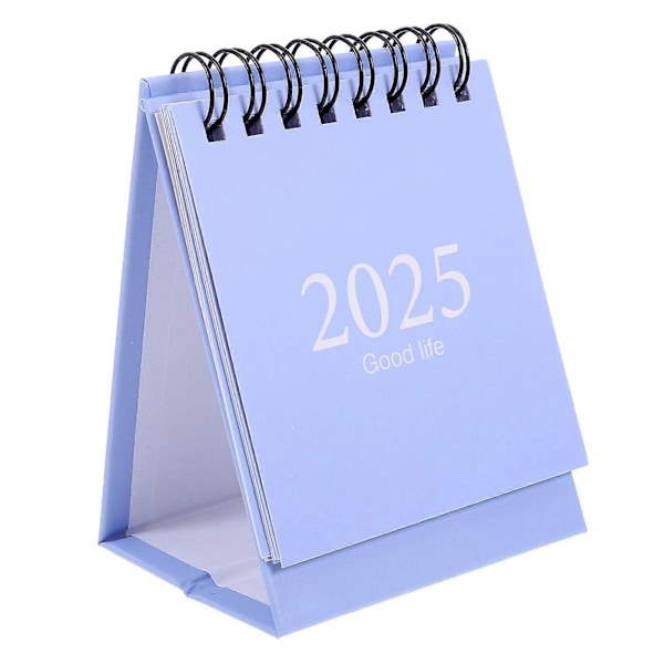 Mini Bordskalender 2024-2025 Års Tabell Mini Kalender Dekorativ Spiral Kalender Bordskalender