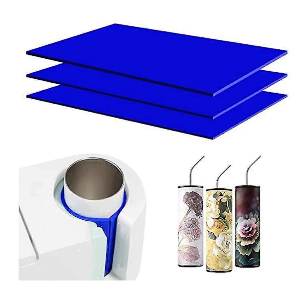3 stk. Silikone Krus Wrap 20oz 16oz 12oz Tumbler Wrap Ærme Krus Presse Maskine Sublimationstryk Til Krus
