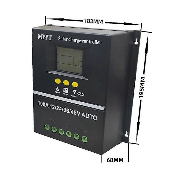 Mppt/pwm Aurinkolataus 12v/24v/36v/48v Auto Solar Pv Charr LCD-näytöllä