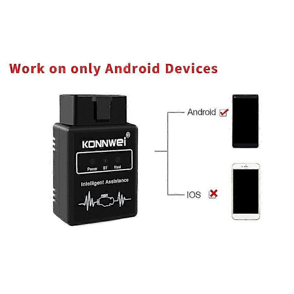 Kw912 Obd2 Automatisk Diagnostisk Skanner Testare & Fel Skanner Verktyg Metall För Android Bluetooth Kodläsare