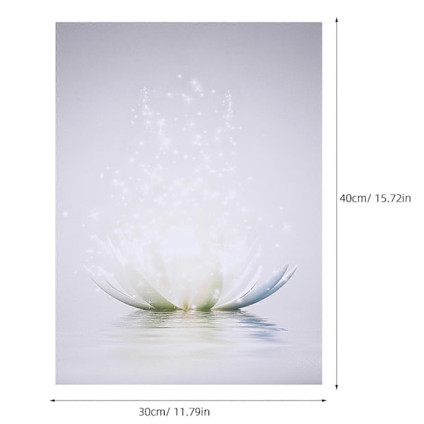 4 st Canvas Vägg Lotus Bild Blomma Canvas Målning Vardagsrum Sovrum Badrum Dekorationer