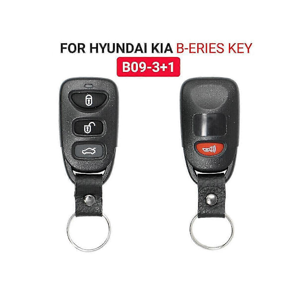 Keydiy B09-3+1 Fjernbetjening Bilnøgle Universal 4 Knapper Til Kd900/-x2 Mini/ Urg200 Programmer