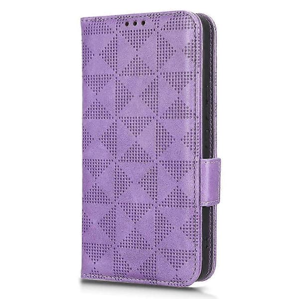 Til Nokia C31 4G Symmetrisk Trekant Flip Læder Etui