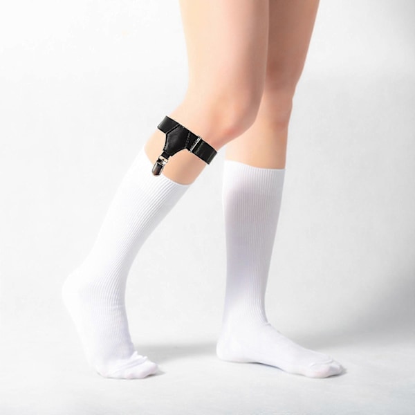 2st Sockklämma Fixerad Sockhållare Herr Strumpeband Rem Hållare Strumpeklämma