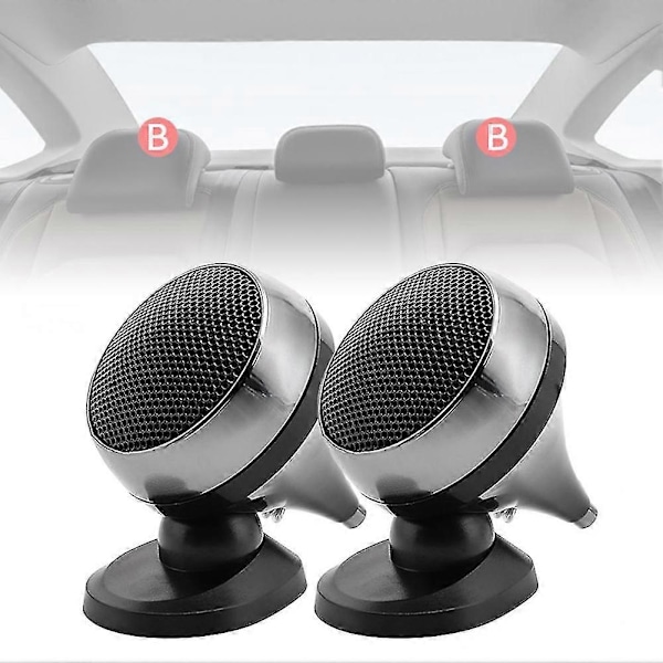 2kpl 12V auton diskanttikaiutin universaali korkean hyötysuhteen kaiutin 4ohm 92db voimakas kaiutin superteho audio
