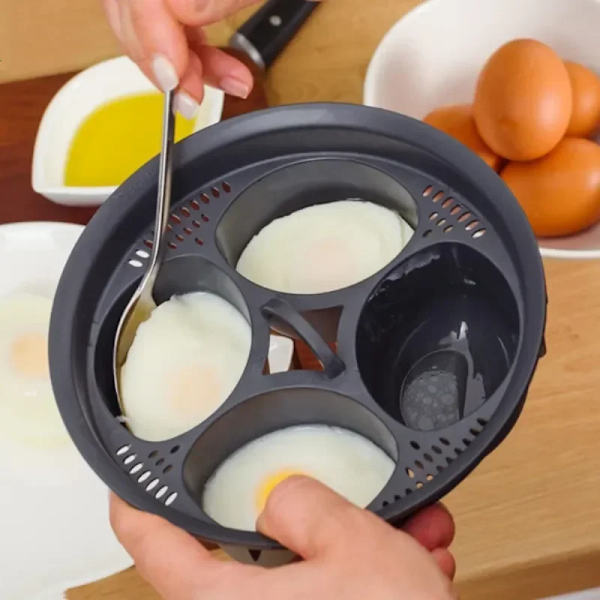 Kök 4 i 1 Bakverk Ång Äggform Kokare Kakform Ugn Bakform för Thermomix TM5 TM6 Tillbehör