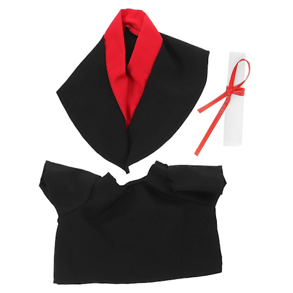 1 Set Examensnalle Kläder Mini Examenshatt Kappa för Nalle Docka Plysch Gosedjur Examenshatt och Kappa Outfit
