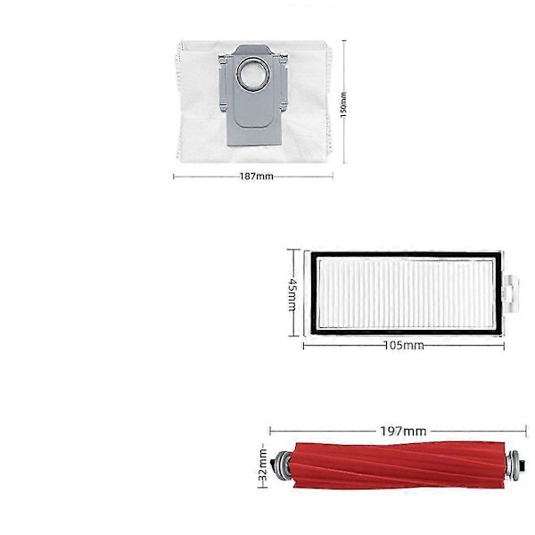 Vaihtokasetit Roborock Q7 / Q7+ / Q7 Max / Q7 Max+ -sarjaan
