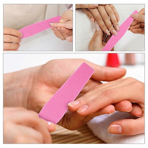 20 st Manikyr Nagelfilar Dubbelsidiga Nagelfilar Portabla Nagelfilar Sandpappers Nagelfilar