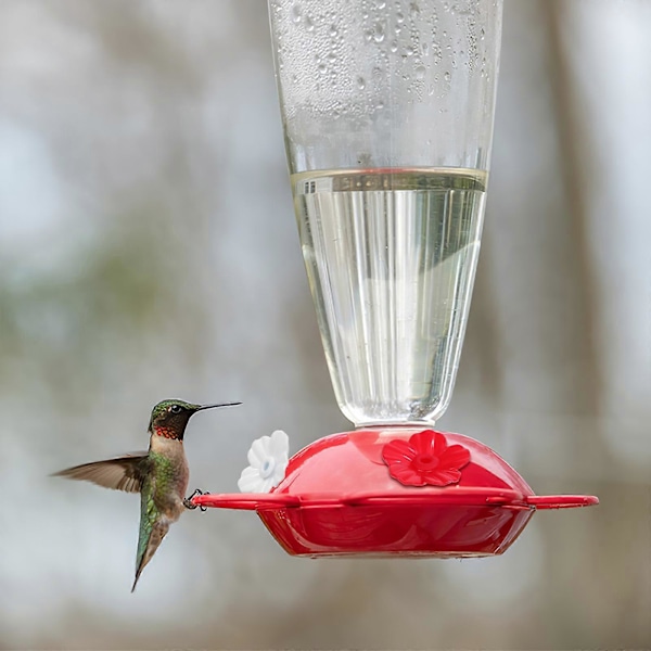 24 stk. Kolibri Foderautomat Udskiftningsblomster Plastikblomster Dele Til Kolibri Foderautomater