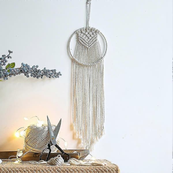 Väggbonad Drömfångare, Handgjord Vävd Drömfångare, Boho Drömfångare Heminredning