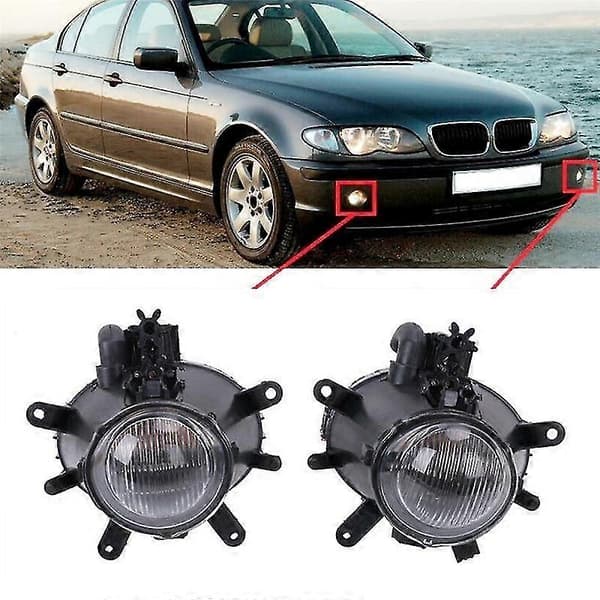 1 par bil frontfanger tåkelys montering kjørelys tåkelykt 63176911007 for - 3-serie E46 325i