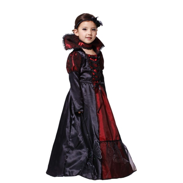 Halloween cosplay kostym julmask dansdräkt prinsessklänning L
