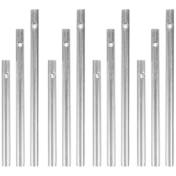 12 st Metalliska Vindspelsrör DIY Vindspel Rör Aluminium Vindspelsrör