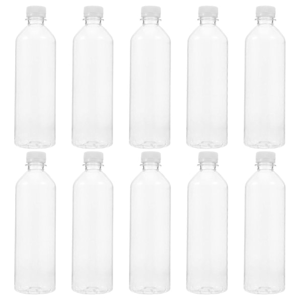 10 st 500ML Juiceflaskor Drickflaskor Kreativa Vattenflaskor (Transparent)