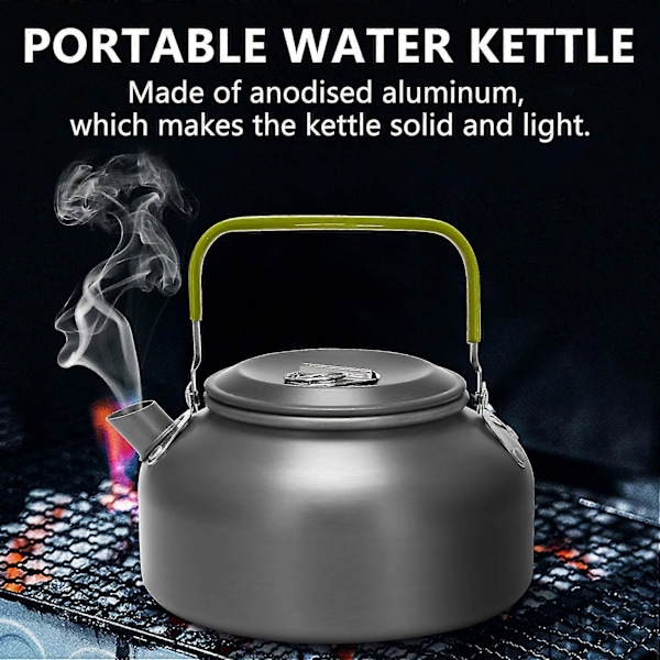 0,8l Bærbar Ultralet Udendørs Vandrekedel Teapot Kaffekande Anodiseret A