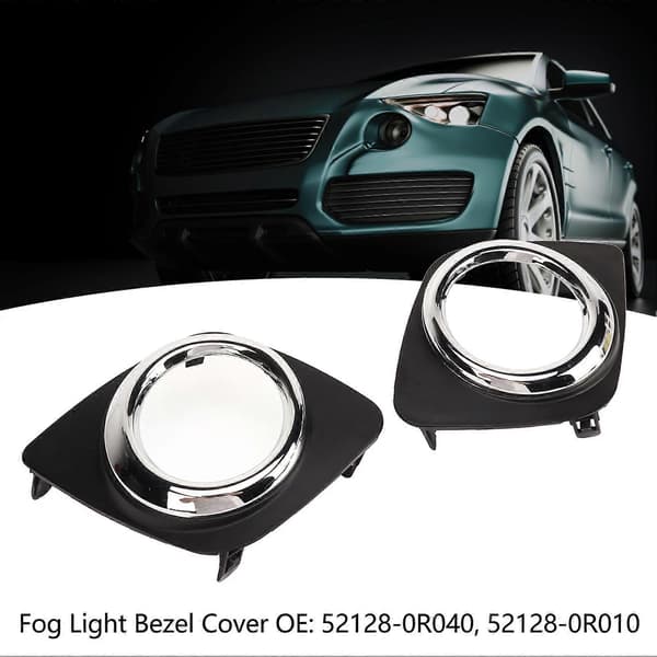 2 STK Frontfanger Tåkelysdeksel 52128?0R040 Bil Tåkelys Deksel Erstatning for RAV4 2009?2013