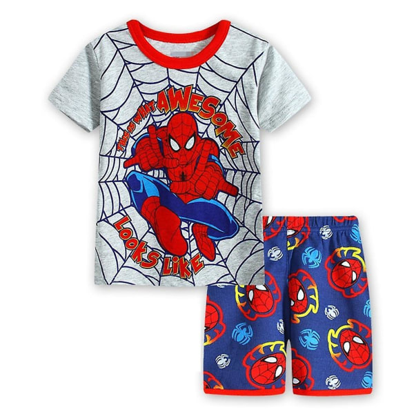 Spiderman Boys Outfits T-shirt + Shorts Set style 2 1-2 Years