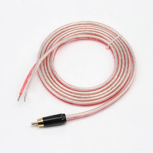 Udskiftnings-Reparationshøjttaler Bare Tråd Kabel 5ft Med RCA Stik Til Afskallede Ender