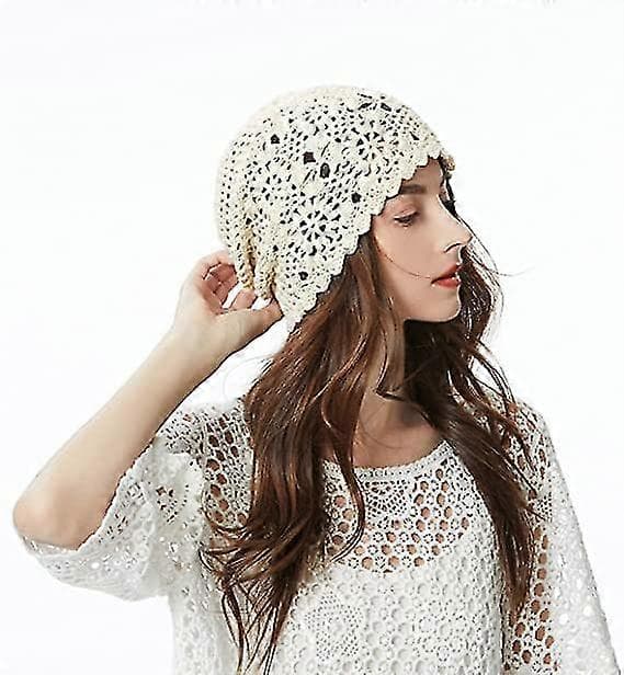 Forår Efterår Dame Håndlavet Hæklet Slouchy Beanie