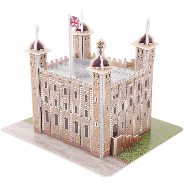 1 Sæt Berømt Bygningspuslespil Legetøj Interessant Arkitektonisk Puslespil Legetøj 3D London Tower Puslespil
