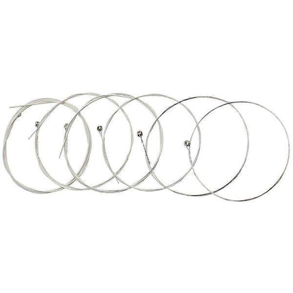 6 stk. gitarstrenger Gitar Rik Resonans Folkegitarstrenger Gitar Erstatningstilbehør
