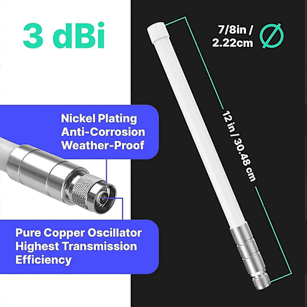 Helium Miner Antenn Lora 915 Mhz 30 cm Inomhus Omni-direktionell Hnt Hotspot För Mntd, Nebra, , Bobca