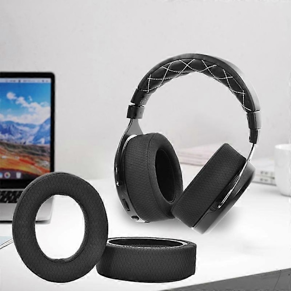 1 Par Hodetelefonputer Vanntett Støyisolering Elastisk Komfortabel Hodetelefonputer Erstatning for Corsair HS50 Pro HS60 Pro HS70 Pro