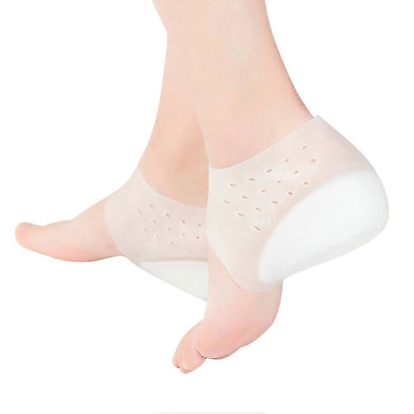 Silikon Hälskydd Inlägg Höjdökande Osynliga Höjdökande Innersulor Inuti Höjdökande Hälskydd (2,5cm)