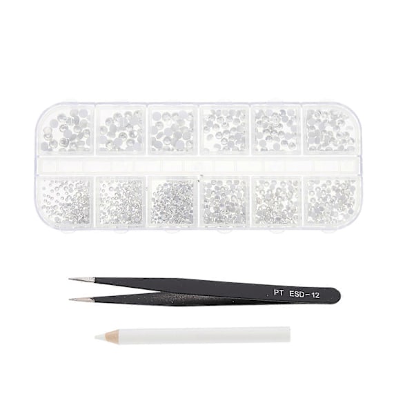 1 Set Kynsitaidekoristeita Muovisia Strassikynsitarvikkeita DIY Manikyyrikoristeita