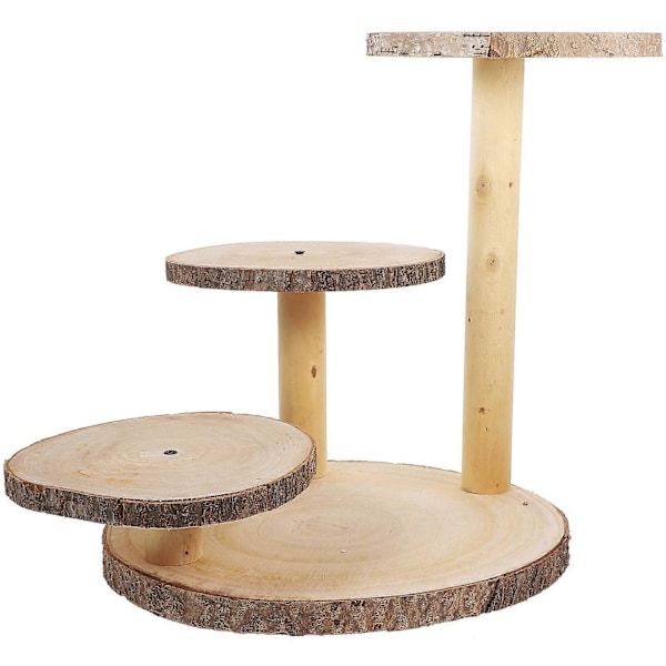 Træ Cupcake Stand Detailhandel Display Stand Træ Cupcake Stand Rustik Multi-lags Cupcake Stand