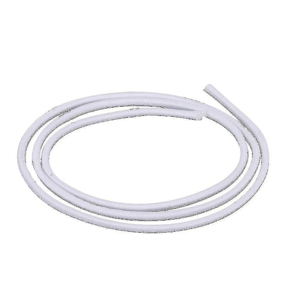 4mm Brett Elastiskt Band, Rund Elastisk Snöre Hög kvalitet White 2m