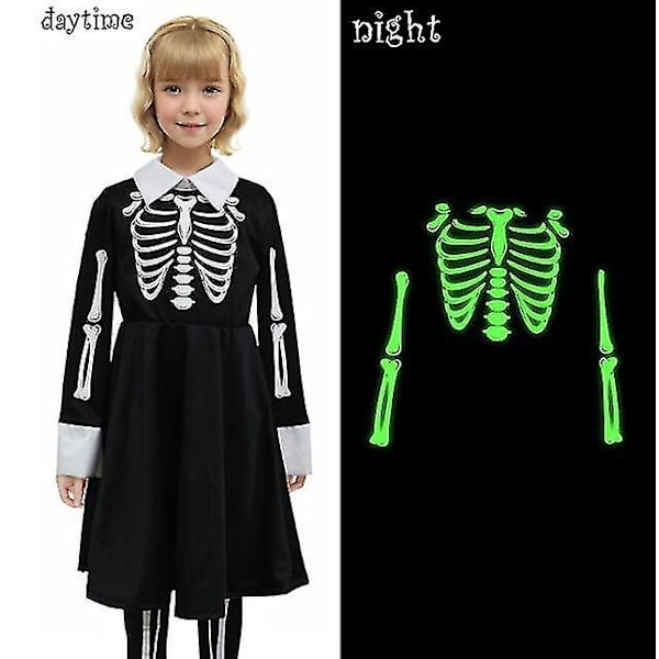 Halloween Børne Spøgelses Tøj Cosplay Kjoler 110CM