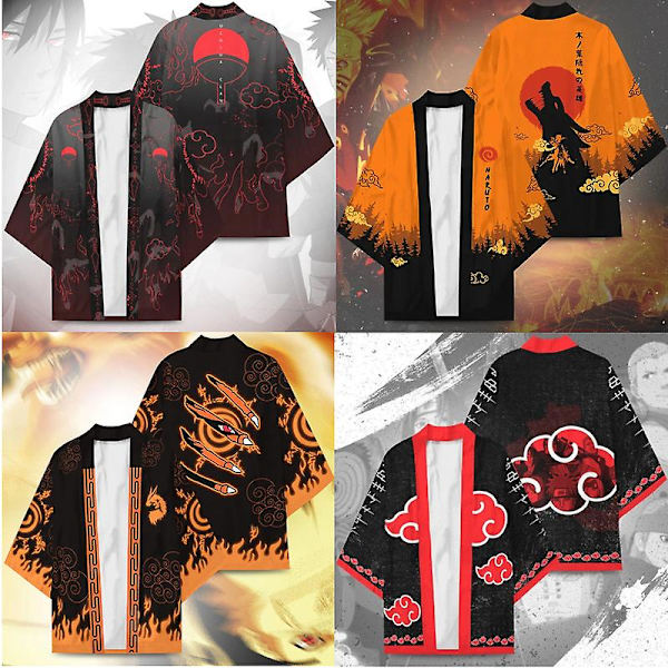Anime Konoha Hokage Kurama Uchiha Sharingan Sym Bok style1 M