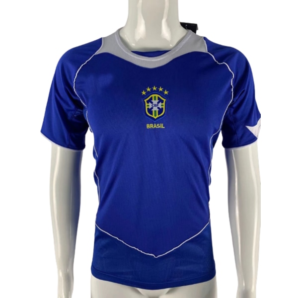 04-06 Brasilien borta anpassad träningsdräkt kortärmad jersey T-shirt V.Nistelrooy NO.10 XL