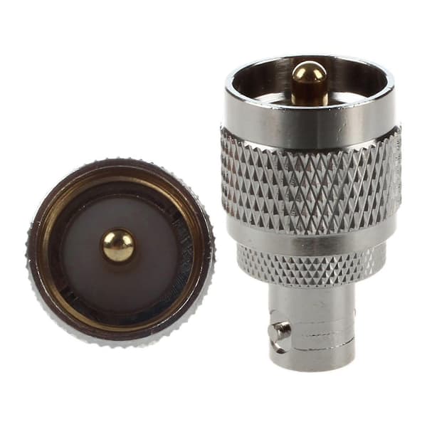 4 stk. RF Koaksial Koaks Adapter Bnc Hun Til Uhf Han Pl259