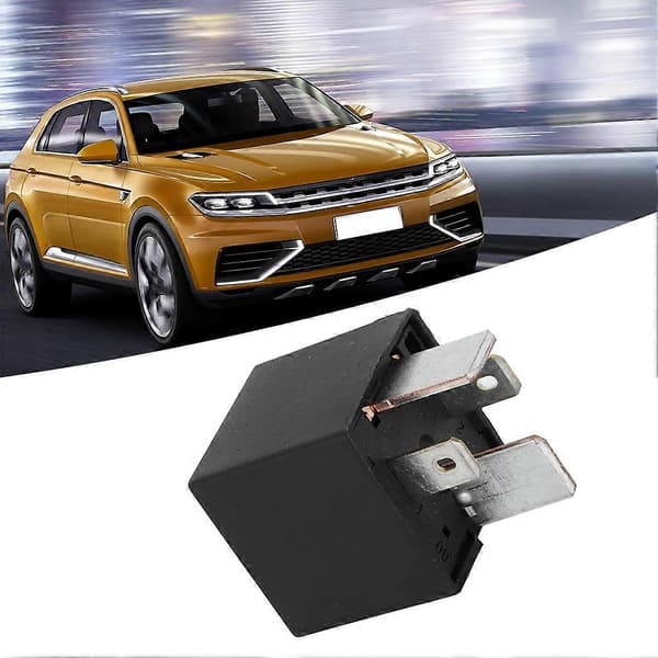 4 Ben SPST Relæ Sort ABS Kit Tilbehør til Bil Automotive Båd Lastbil DC12V 80A