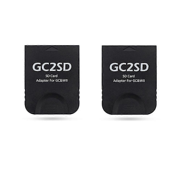 2 stk. Gc2sd -sd Kort Gc2sd Til Sd Kort Adapter Til Konsoller Sd2sp2, Sort