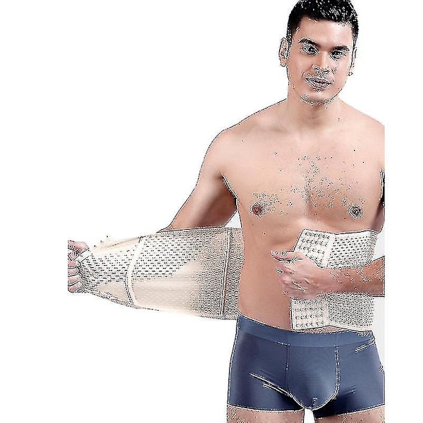 Tflycq Herre Midjetrener Korsetter Med Stålbein Svettebelte Sauna Drak For Fitness Kroppsformer BEIGE 3XL